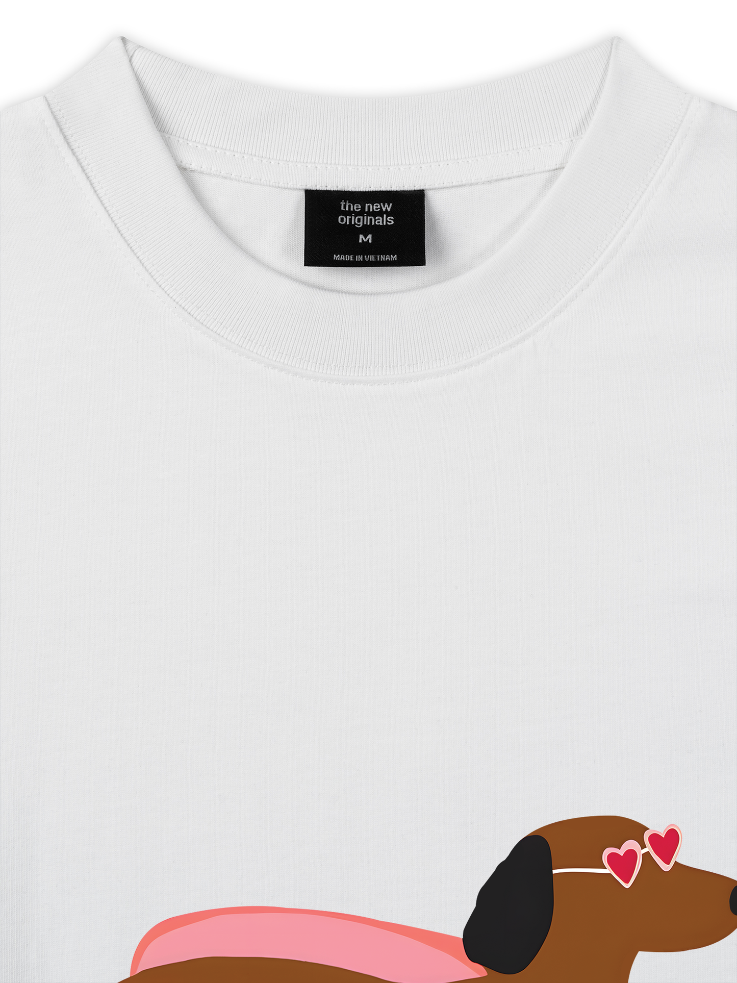 Áo Thun Relaxed Fit Pink Dachshund