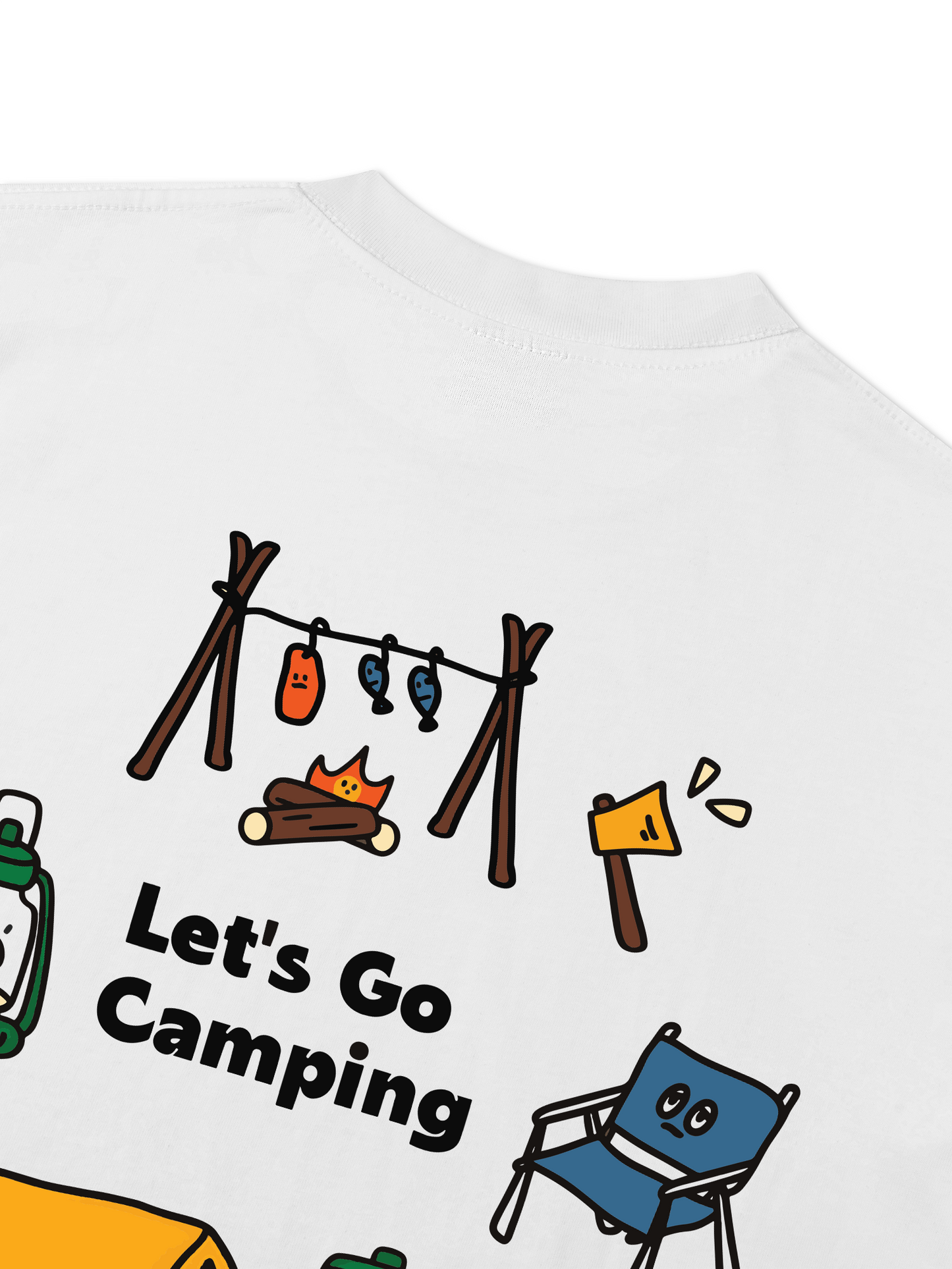 Áo Thun Relaxed Fit Let's Go Camping