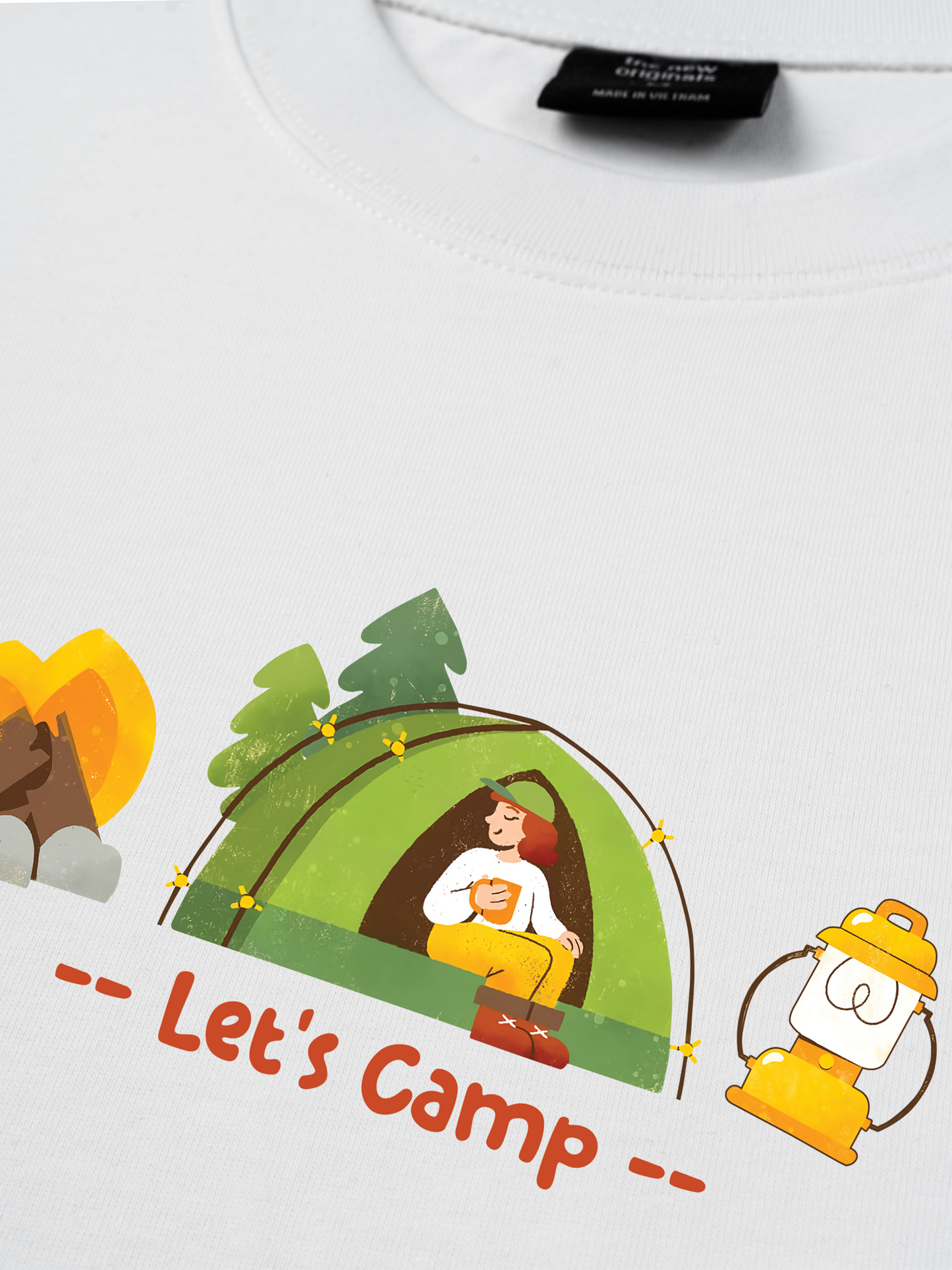 Áo Thun Relaxed Fit Let's Camp