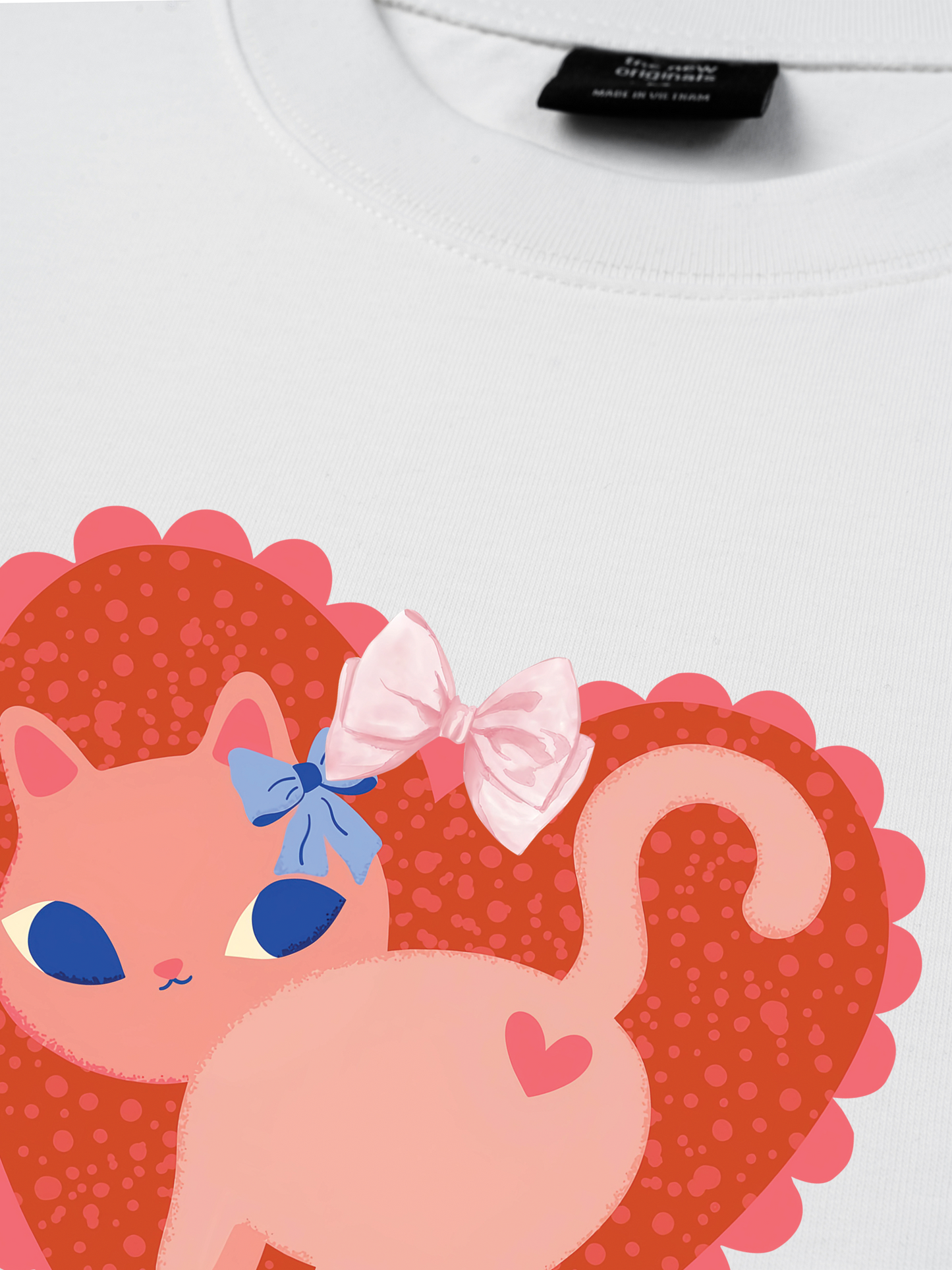 Áo Thun Relaxed Fit Kitten Kiss