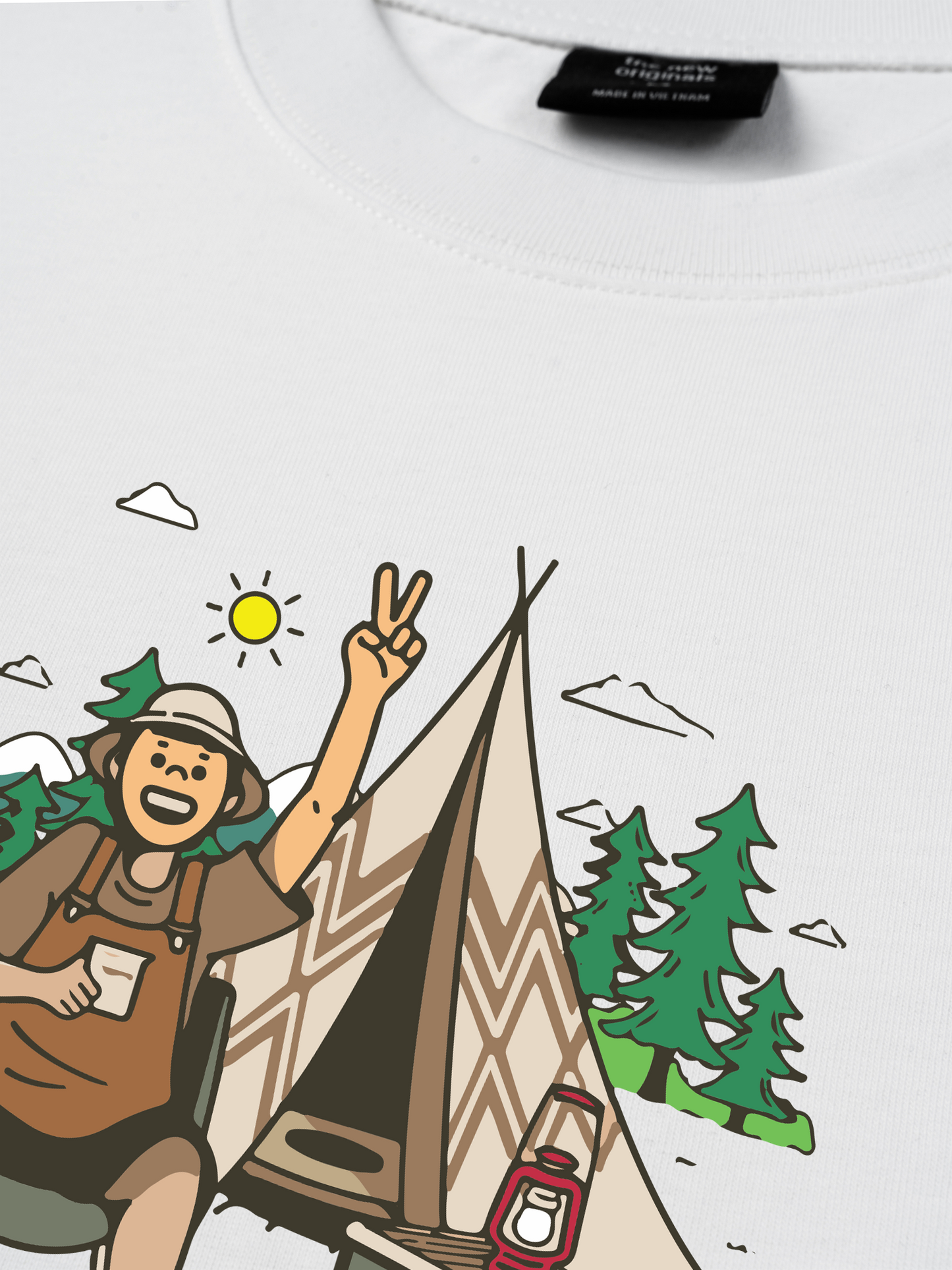 Áo Thun Relaxed Fit Go Outside Camplife Original