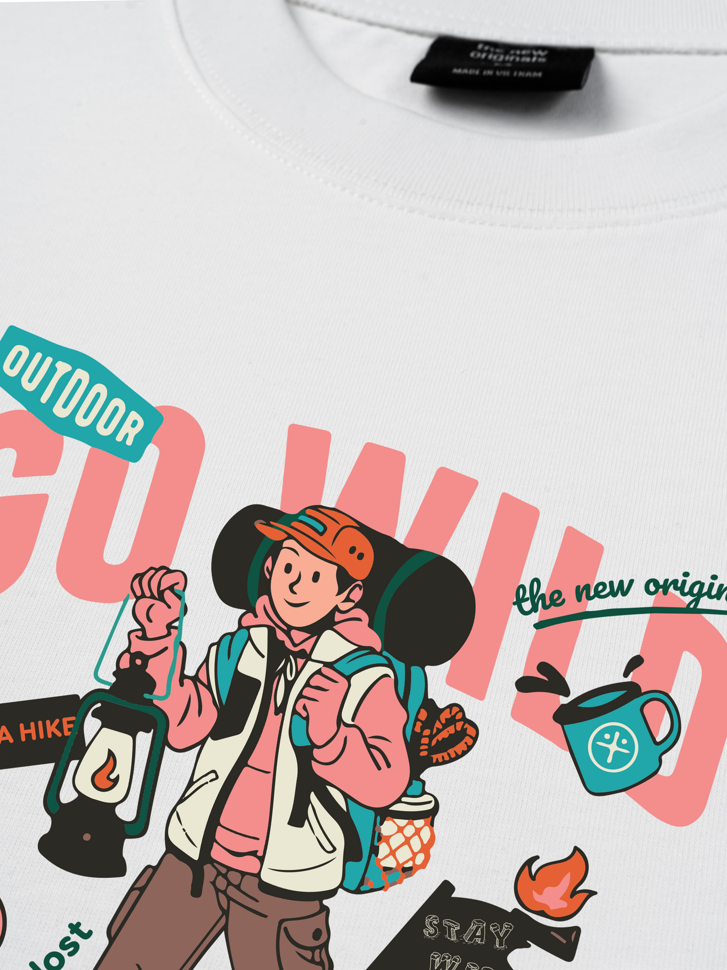 Áo Thun Relaxed Fit Go Wild Take A Hike