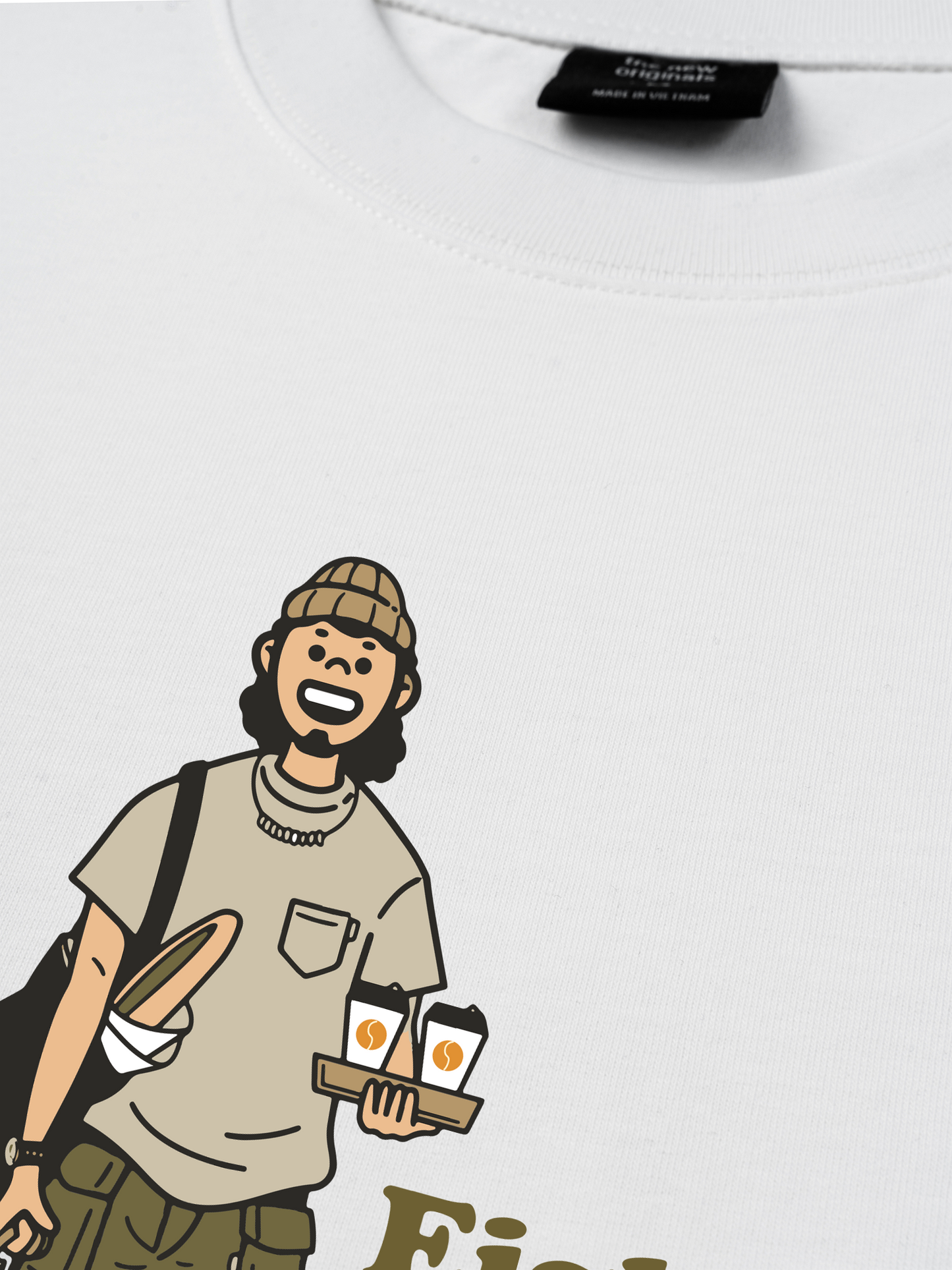 Áo Thun Relaxed Fit Go Outside Coffee & Bread