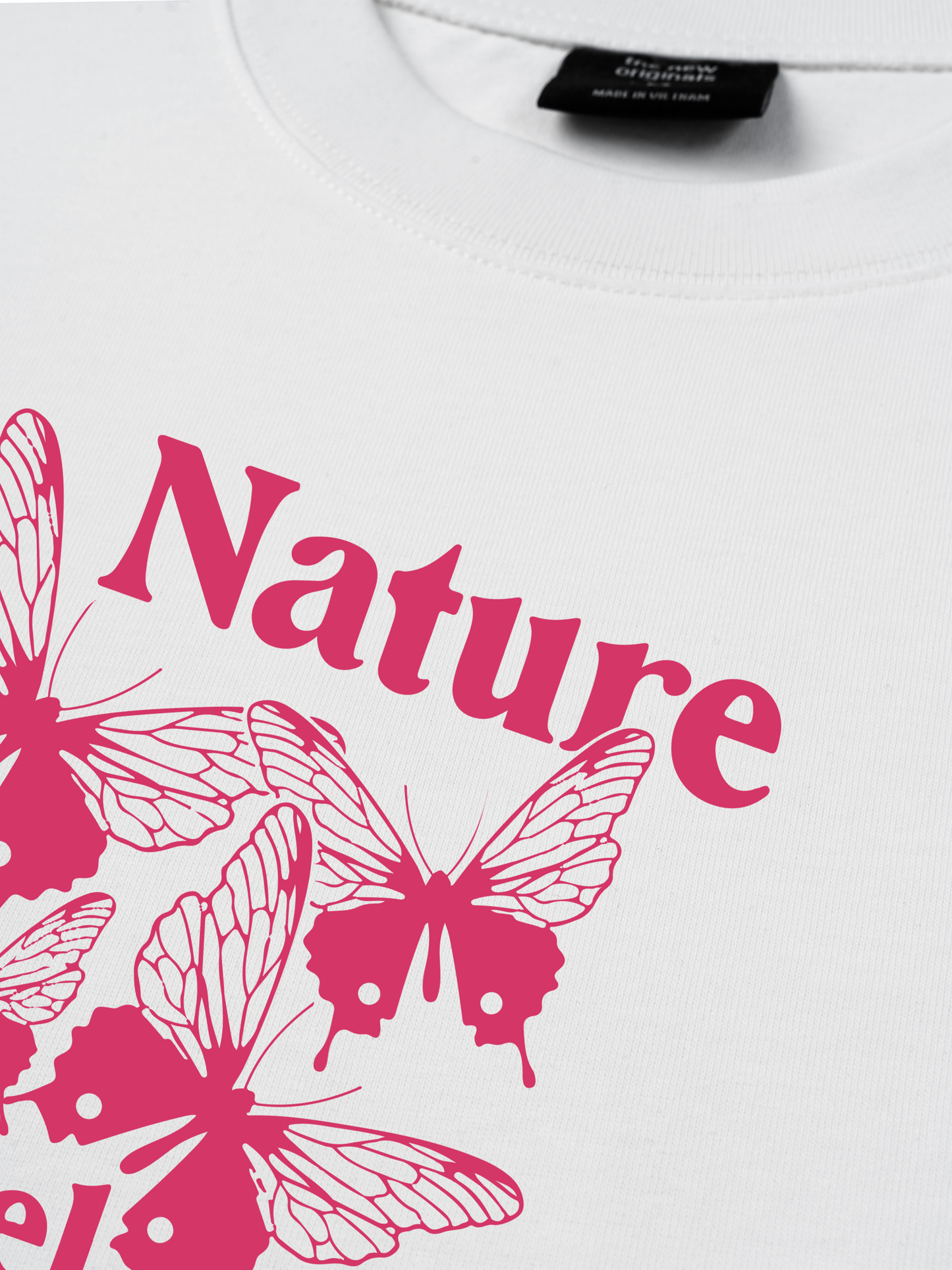 Áo Thun Relaxed Fit Pink Nature Angel