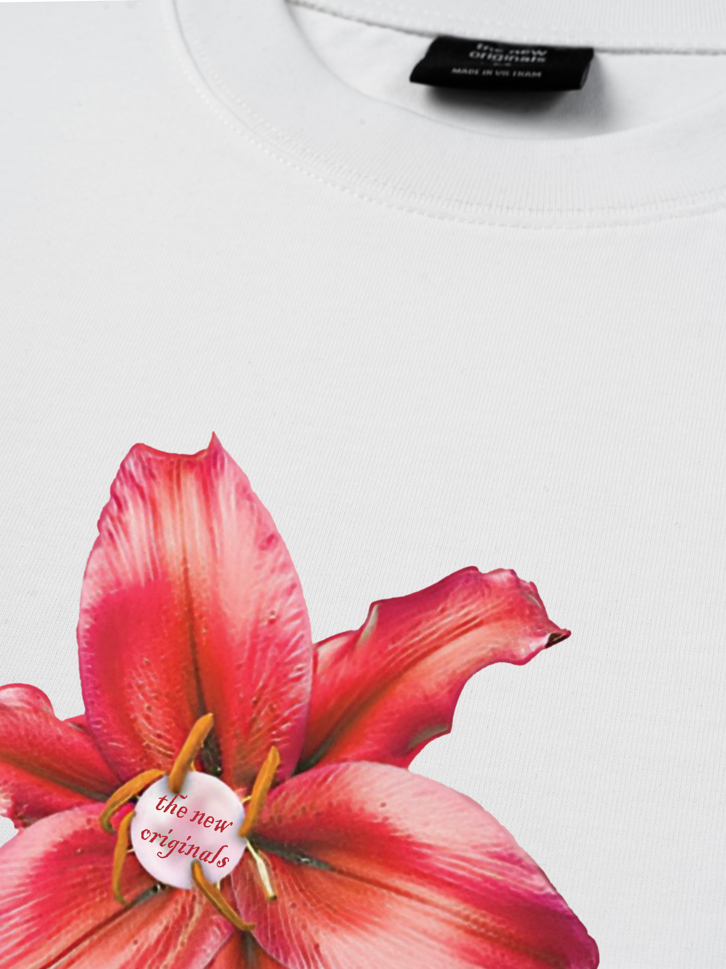 Áo Thun Relaxed Fit Pearl Lily Flower