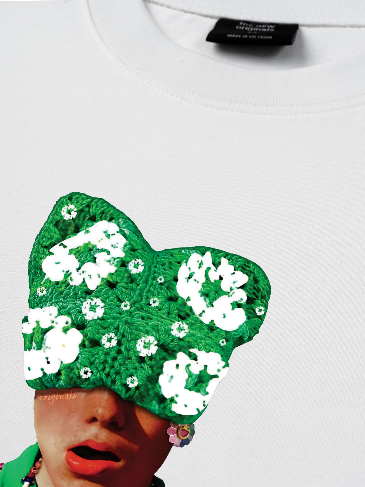 Áo Thun Relaxed Fit Summer Dopamine Kitty Cap Pink Gradient