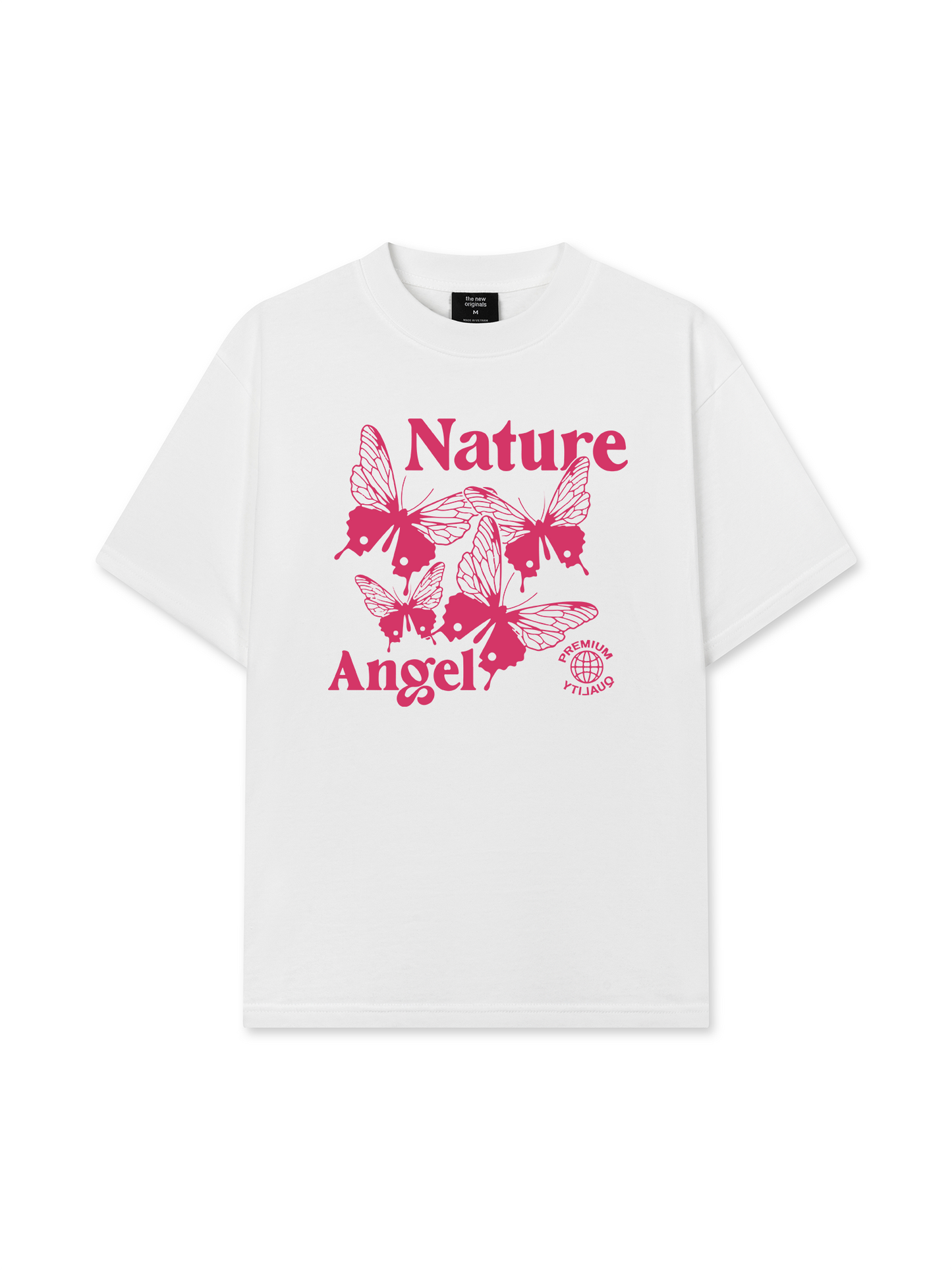 Áo Thun Relaxed Fit Pink Nature Angel