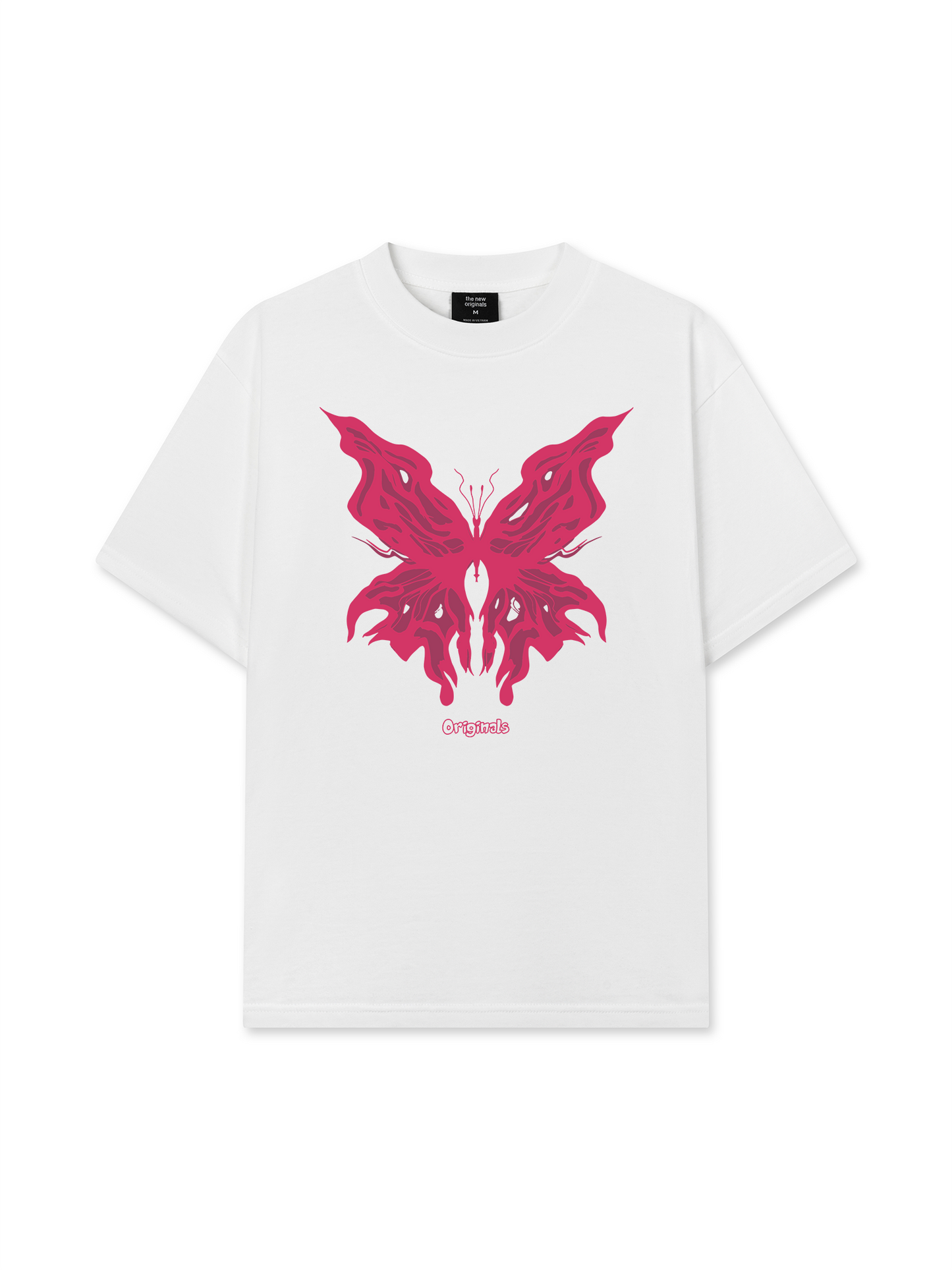 Áo Thun Relaxed Fit Pink Butterfly