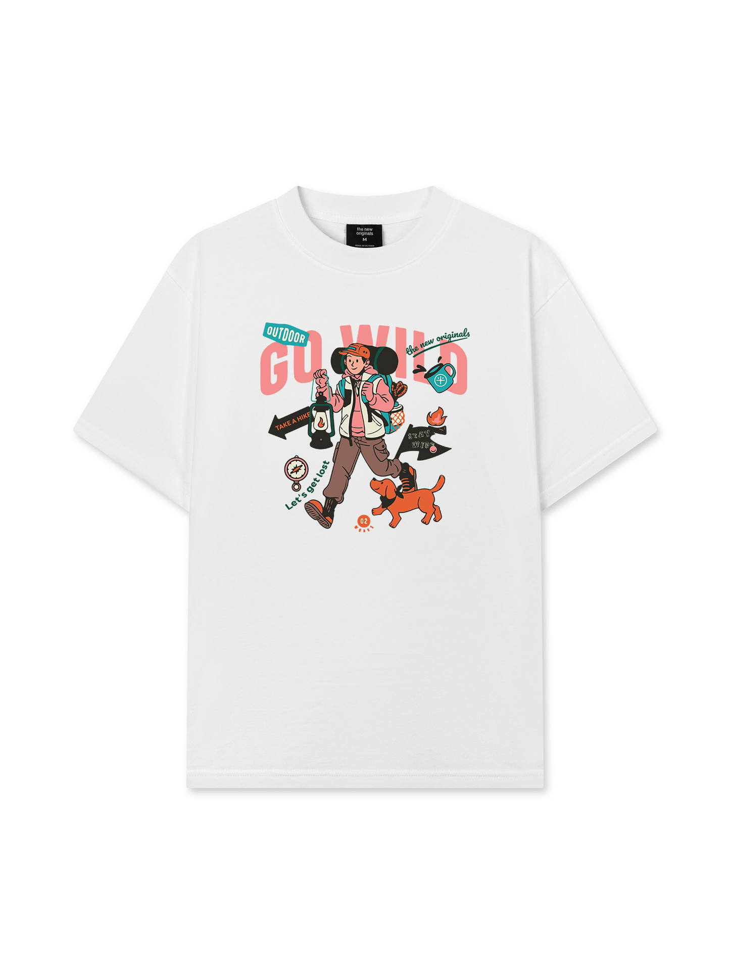 Áo Thun Relaxed Fit Go Wild Take A Hike