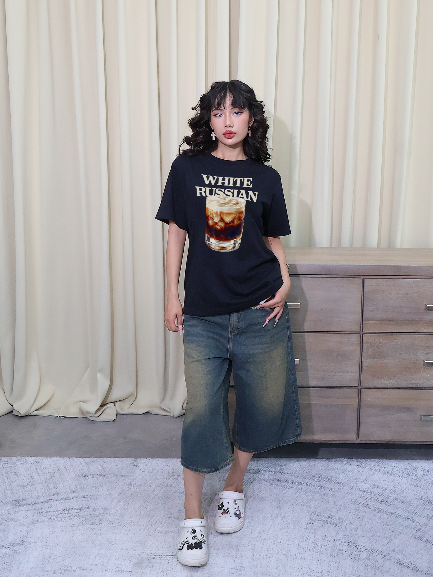 Áo Thun Relaxed Fit Fresh White Russian