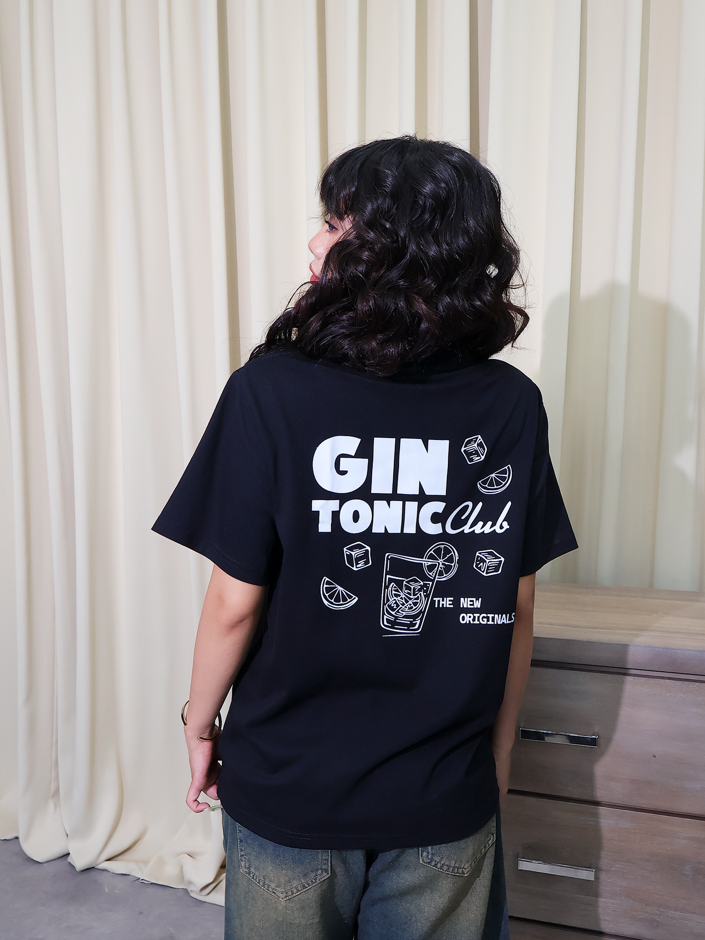 Áo Thun Relaxed Fit GIN TONIC Club