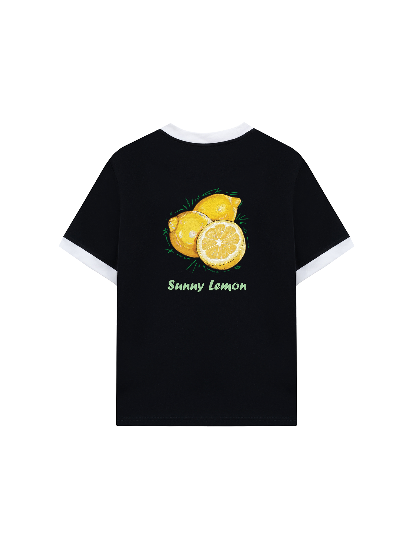 Áo Thun Ringer Relaxed Fit Summer Vibes Sunny Lemon