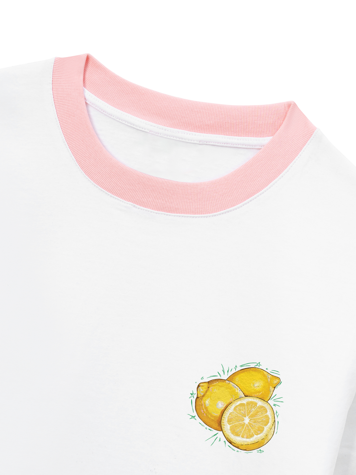 Áo Thun Ringer Relaxed Fit Summer Vibes Sunny Lemon