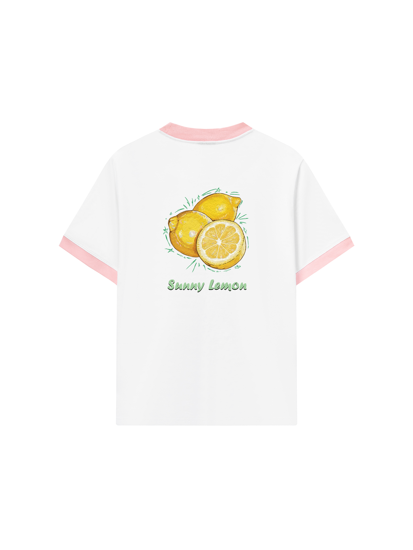 Áo Thun Ringer Relaxed Fit Summer Vibes Sunny Lemon