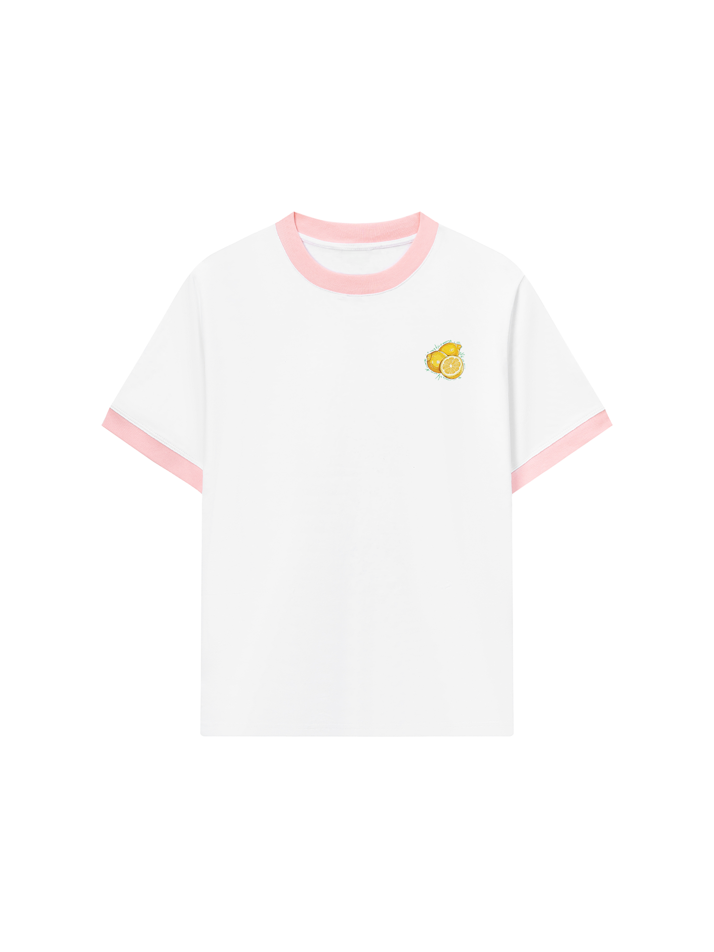 Áo Thun Ringer Relaxed Fit Summer Vibes Sunny Lemon
