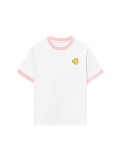 Áo Thun Ringer Relaxed Fit Summer Vibes Sunny Lemon