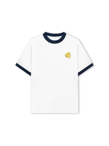 Áo Thun Ringer Relaxed Fit Summer Vibes Sunny Lemon