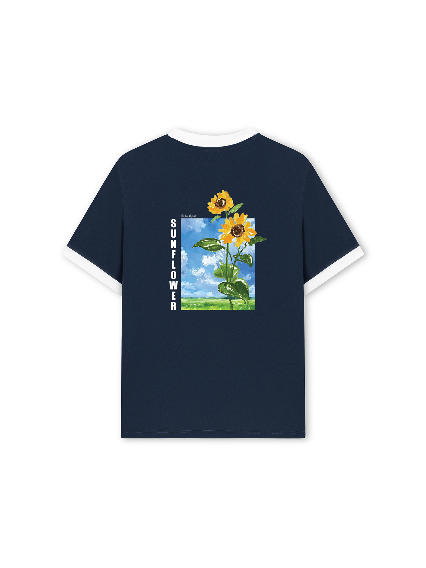 Áo Thun Ringer Relaxed Fit Summer Vibes Sunflower