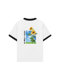 Áo Thun Ringer Relaxed Fit Summer Vibes Sunflower