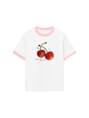 Áo Thun Ringer Relaxed Fit Summer Vibes Cherry Sweet