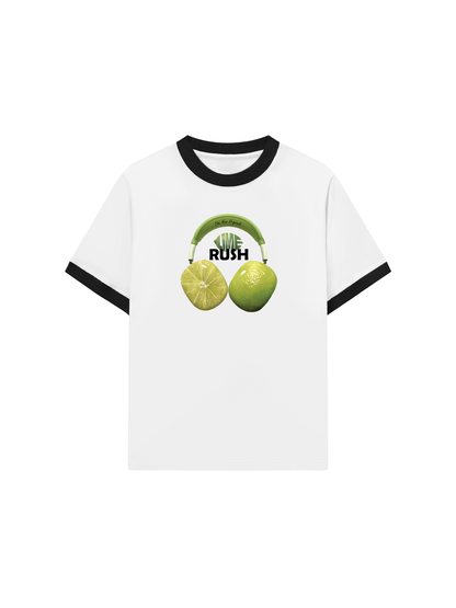 Áo Thun Ringer Relaxed Fit Summer Vibes Lime Rush