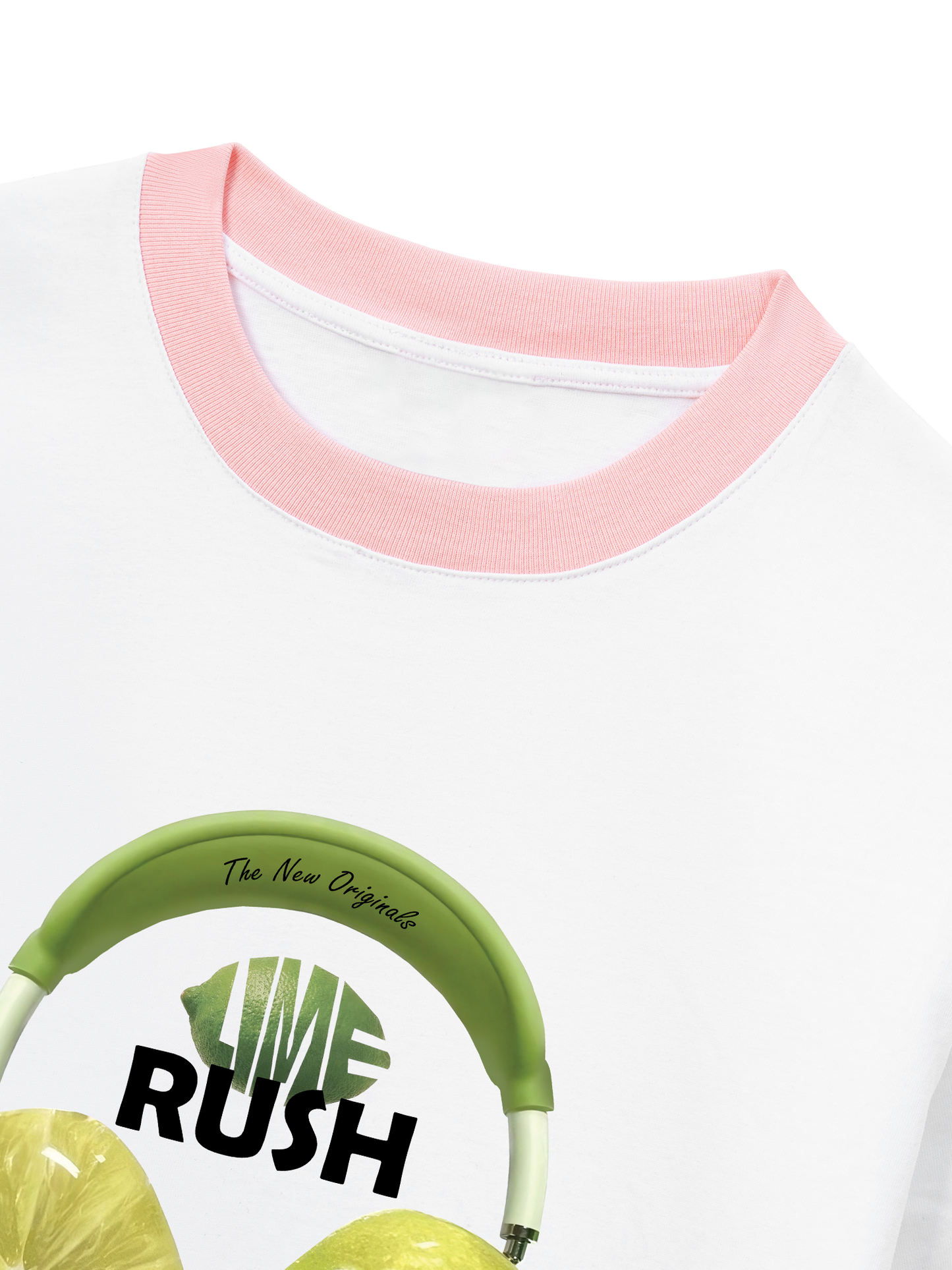 Áo Thun Ringer Relaxed Fit Summer Vibes Lime Rush
