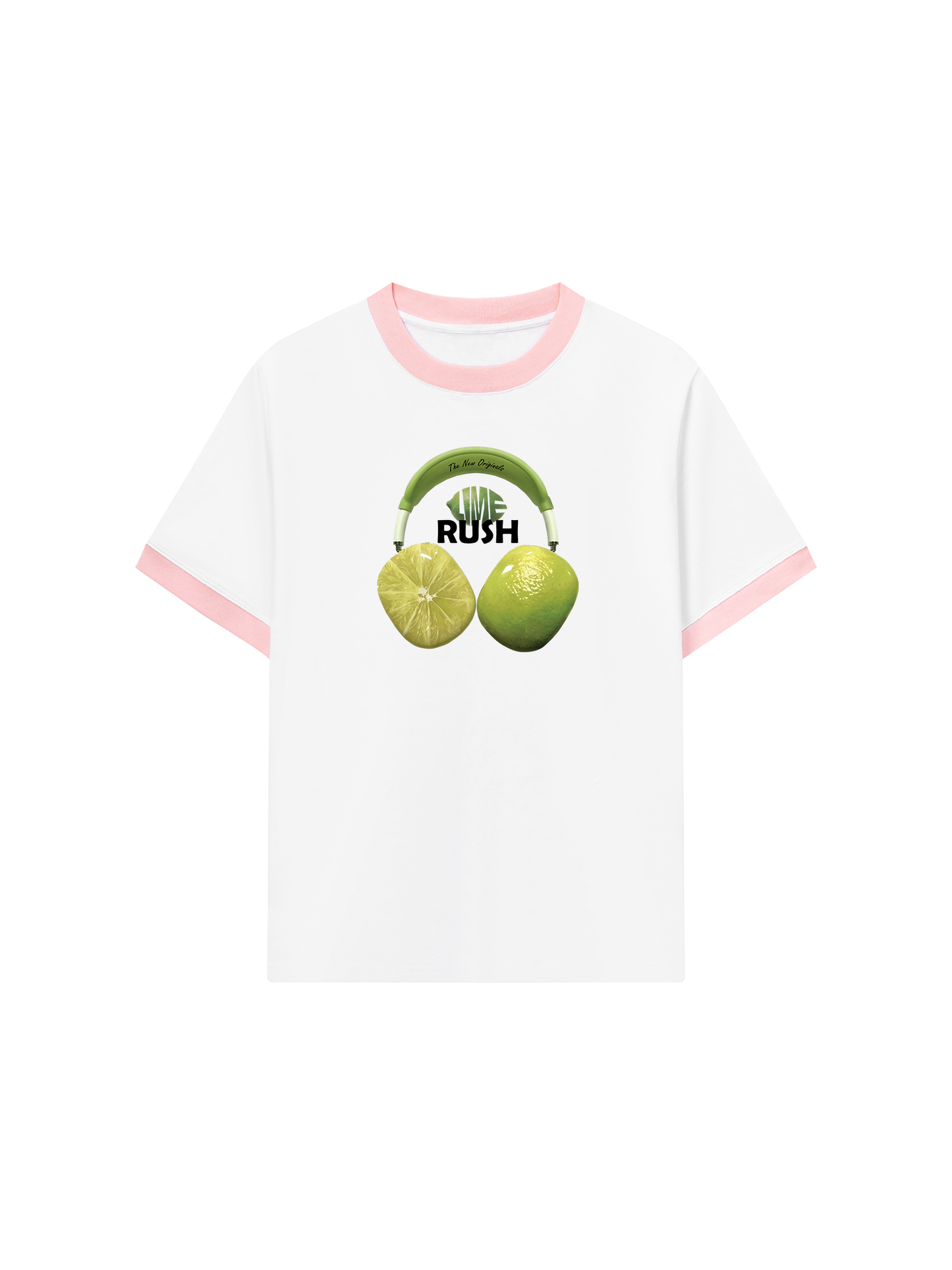 Áo Thun Ringer Relaxed Fit Summer Vibes Lime Rush
