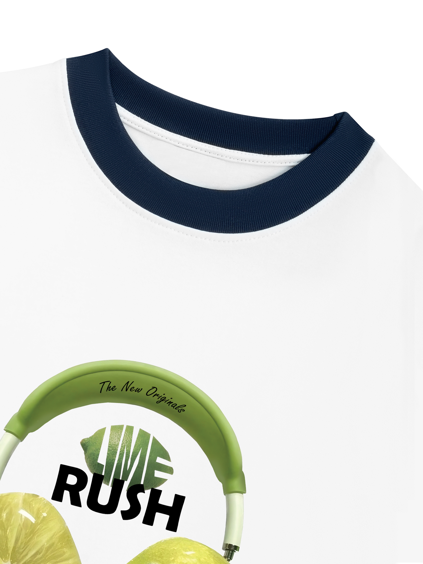 Áo Thun Ringer Relaxed Fit Summer Vibes Lime Rush