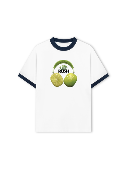 Áo Thun Ringer Relaxed Fit Summer Vibes Lime Rush