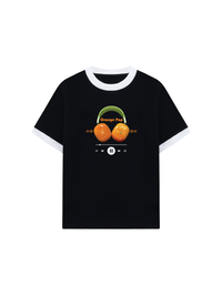 Áo Thun Ringer Relaxed Fit Summer Vibes Orange
