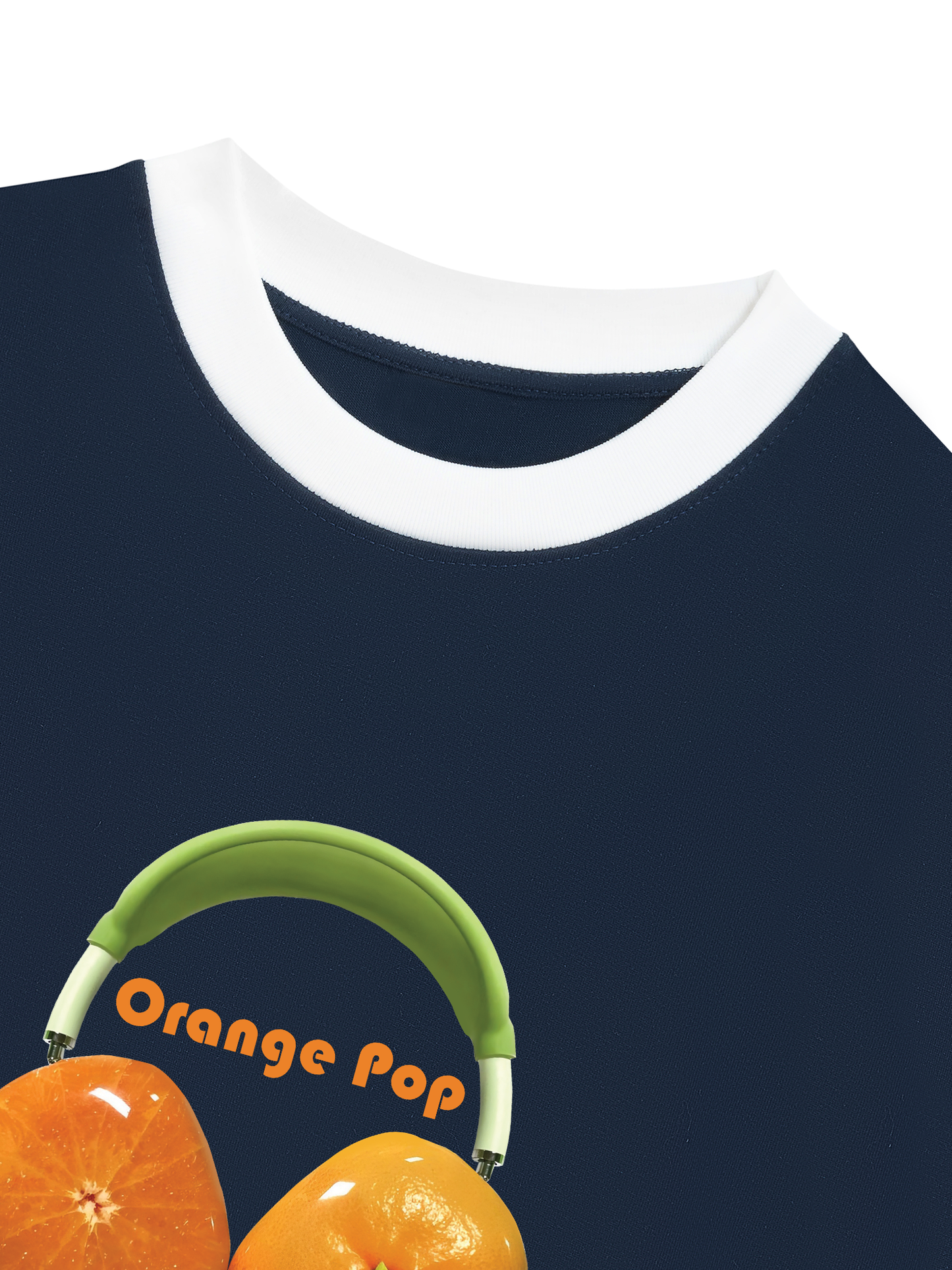 Áo Thun Ringer Relaxed Fit Summer Vibes Orange
