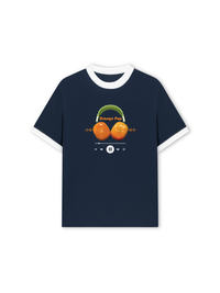 Áo Thun Ringer Relaxed Fit Summer Vibes Orange