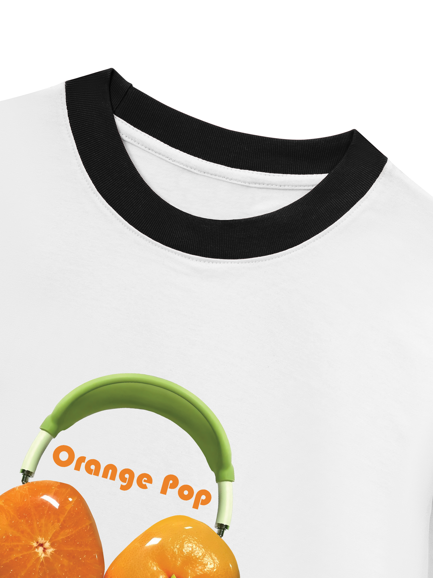 Áo Thun Ringer Relaxed Fit Summer Vibes Orange