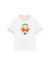 Áo Thun Ringer Relaxed Fit Summer Vibes Orange