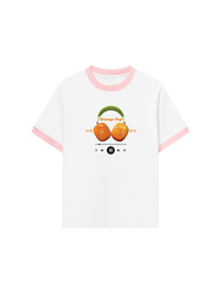 Áo Thun Ringer Relaxed Fit Summer Vibes Orange