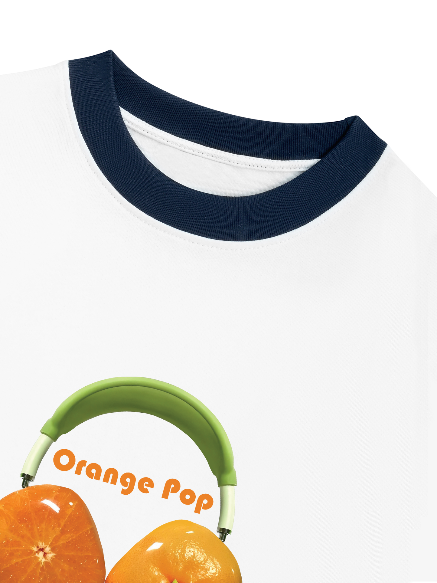Áo Thun Ringer Relaxed Fit Summer Vibes Orange