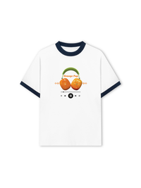 Áo Thun Ringer Relaxed Fit Summer Vibes Orange