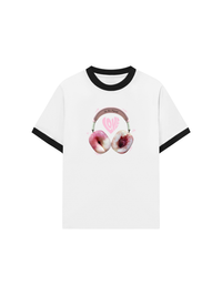 Áo Thun Ringer Relaxed Fit Summer Vibes Peach Love