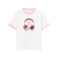 Áo Thun Ringer Relaxed Fit Summer Vibes Peach Love