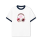 Áo Thun Ringer Relaxed Fit Summer Vibes Peach Love