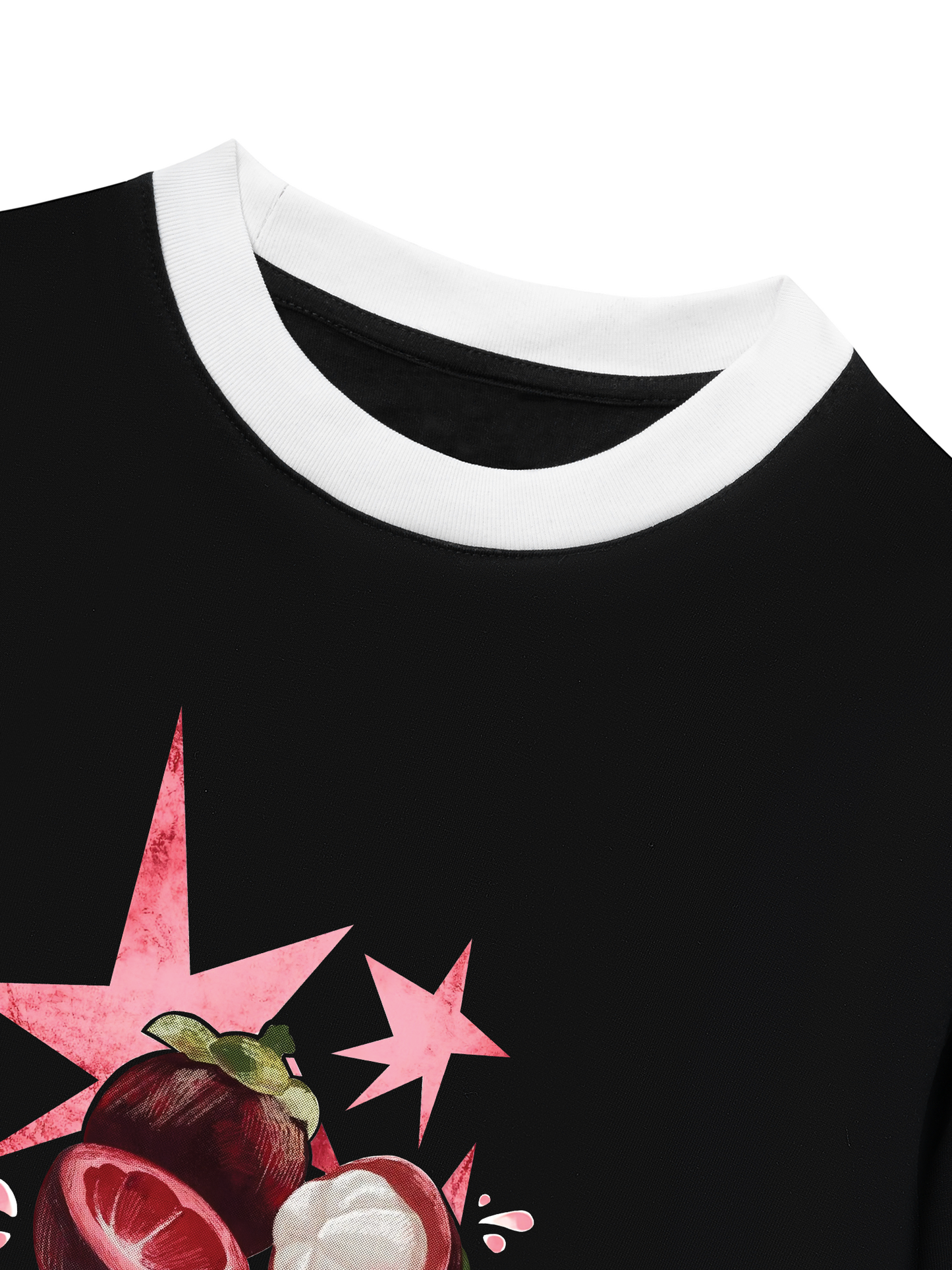 Áo Thun Ringer Relaxed Fit Summer Vibes Mangosteen Mood