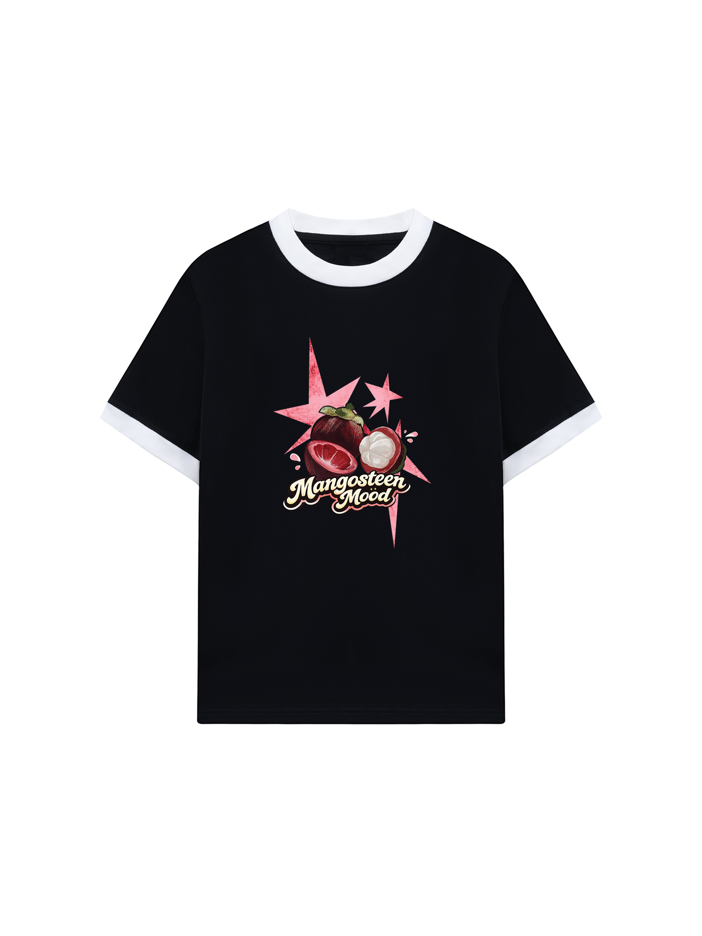 Áo Thun Ringer Relaxed Fit Summer Vibes Mangosteen Mood