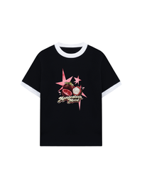 Áo Thun Ringer Relaxed Fit Summer Vibes Mangosteen Mood