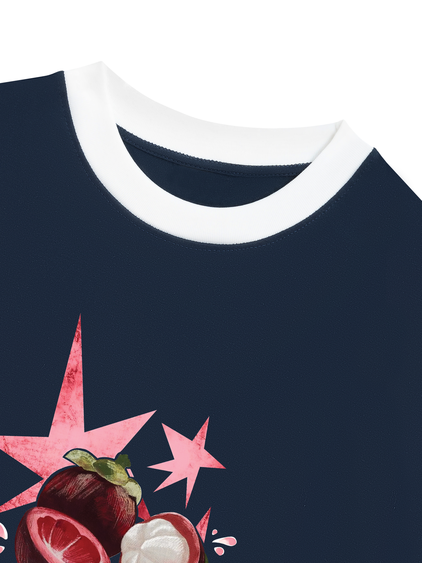 Áo Thun Ringer Relaxed Fit Summer Vibes Mangosteen Mood