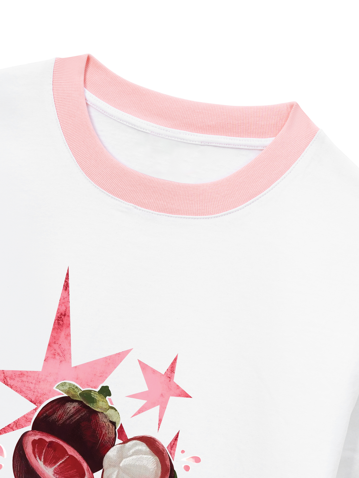 Áo Thun Ringer Relaxed Fit Summer Vibes Mangosteen Mood