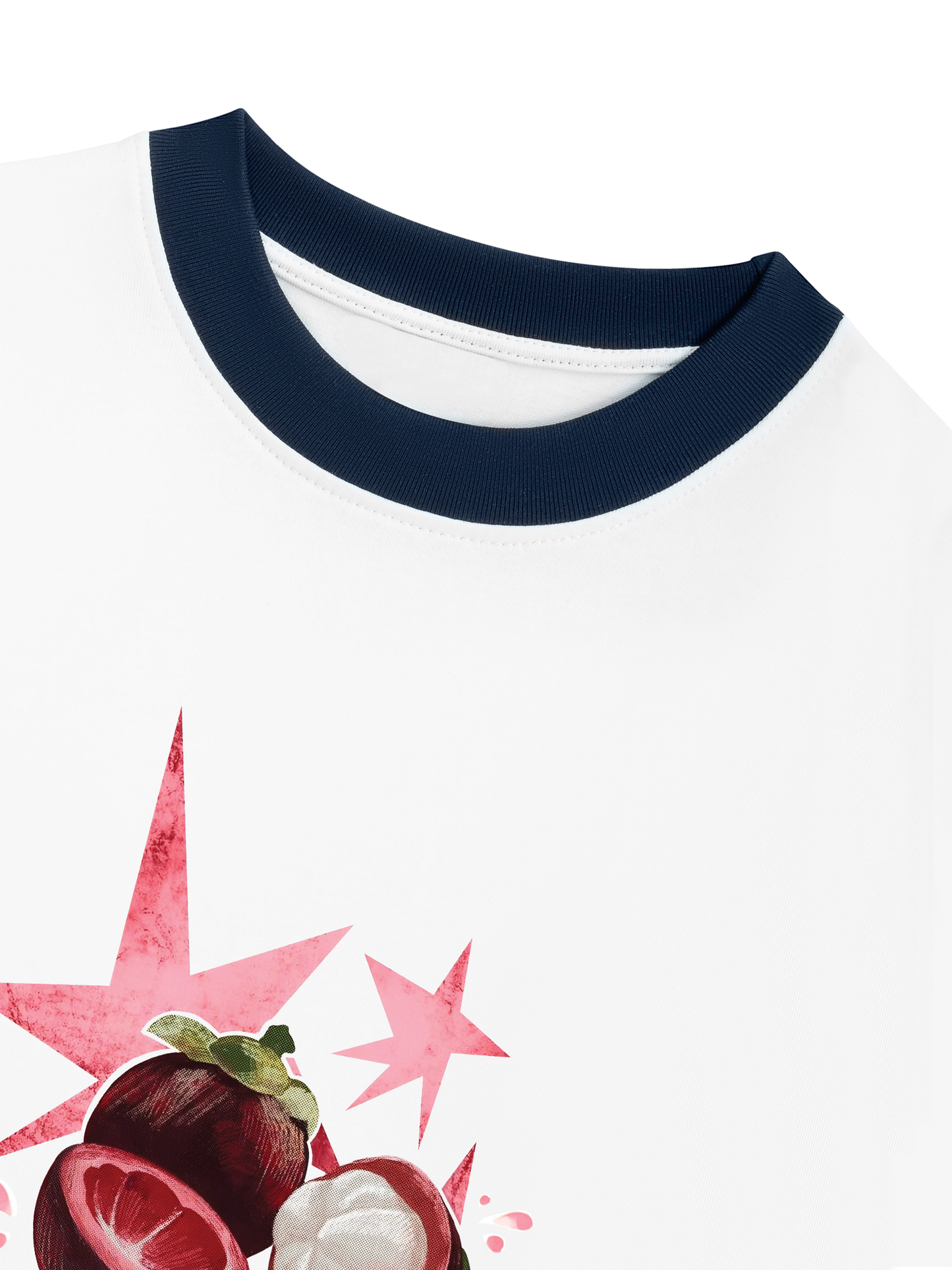 Áo Thun Ringer Relaxed Fit Summer Vibes Mangosteen Mood