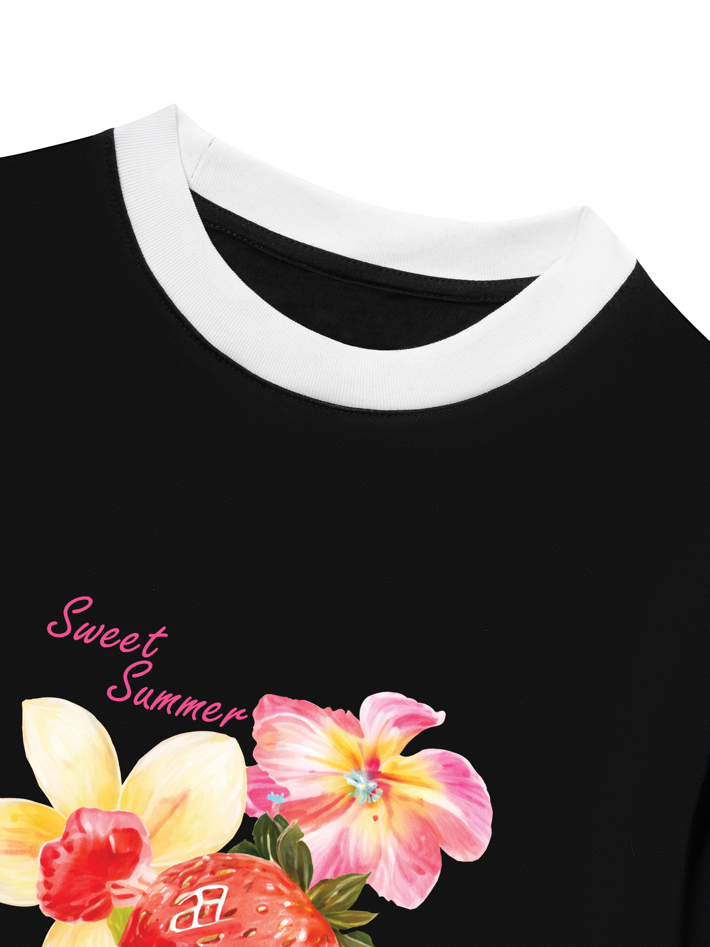 Áo Thun Ringer Relaxed Fit Summer Vibes Sweet Summer