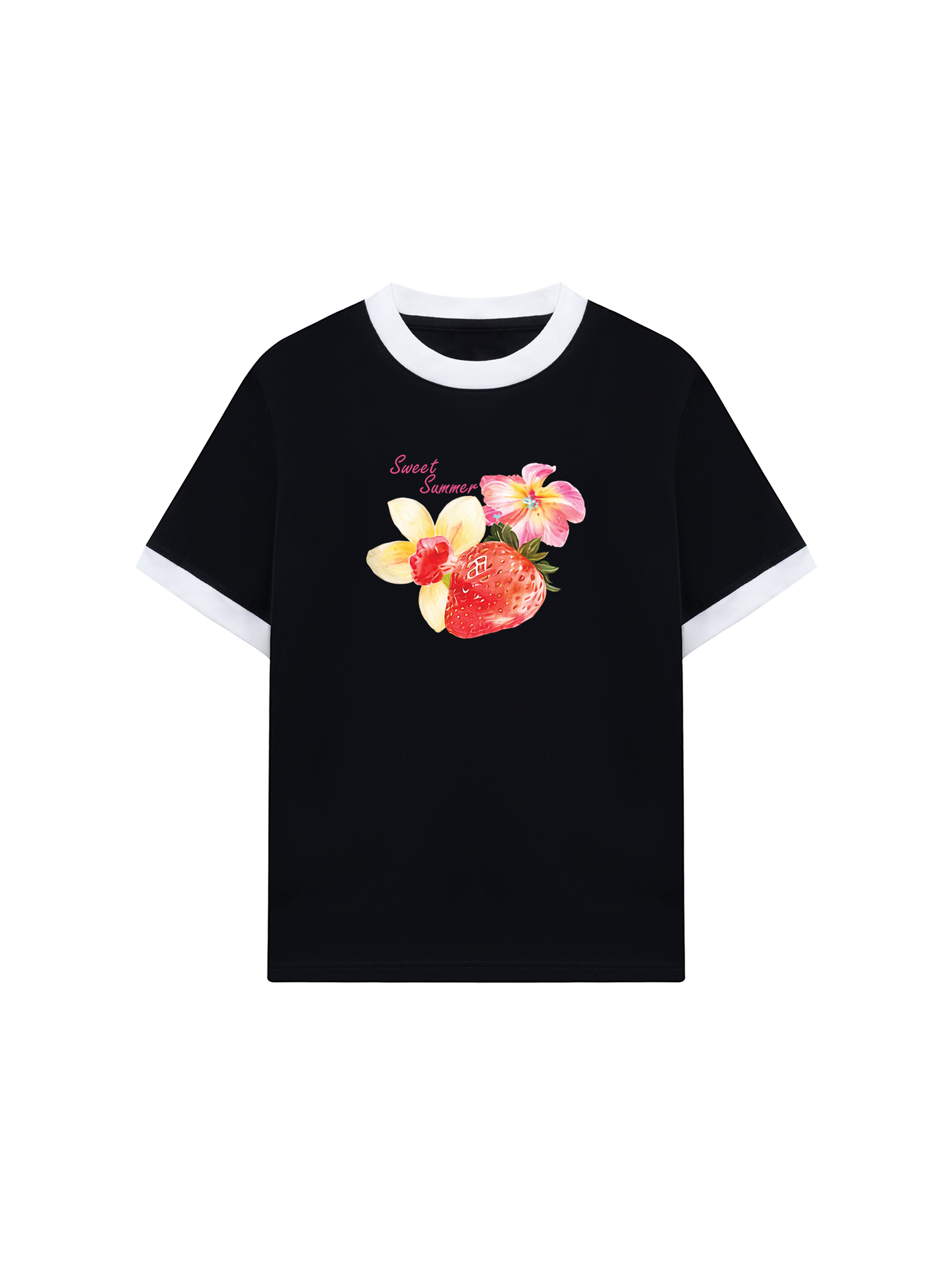 Áo Thun Ringer Relaxed Fit Summer Vibes Sweet Summer