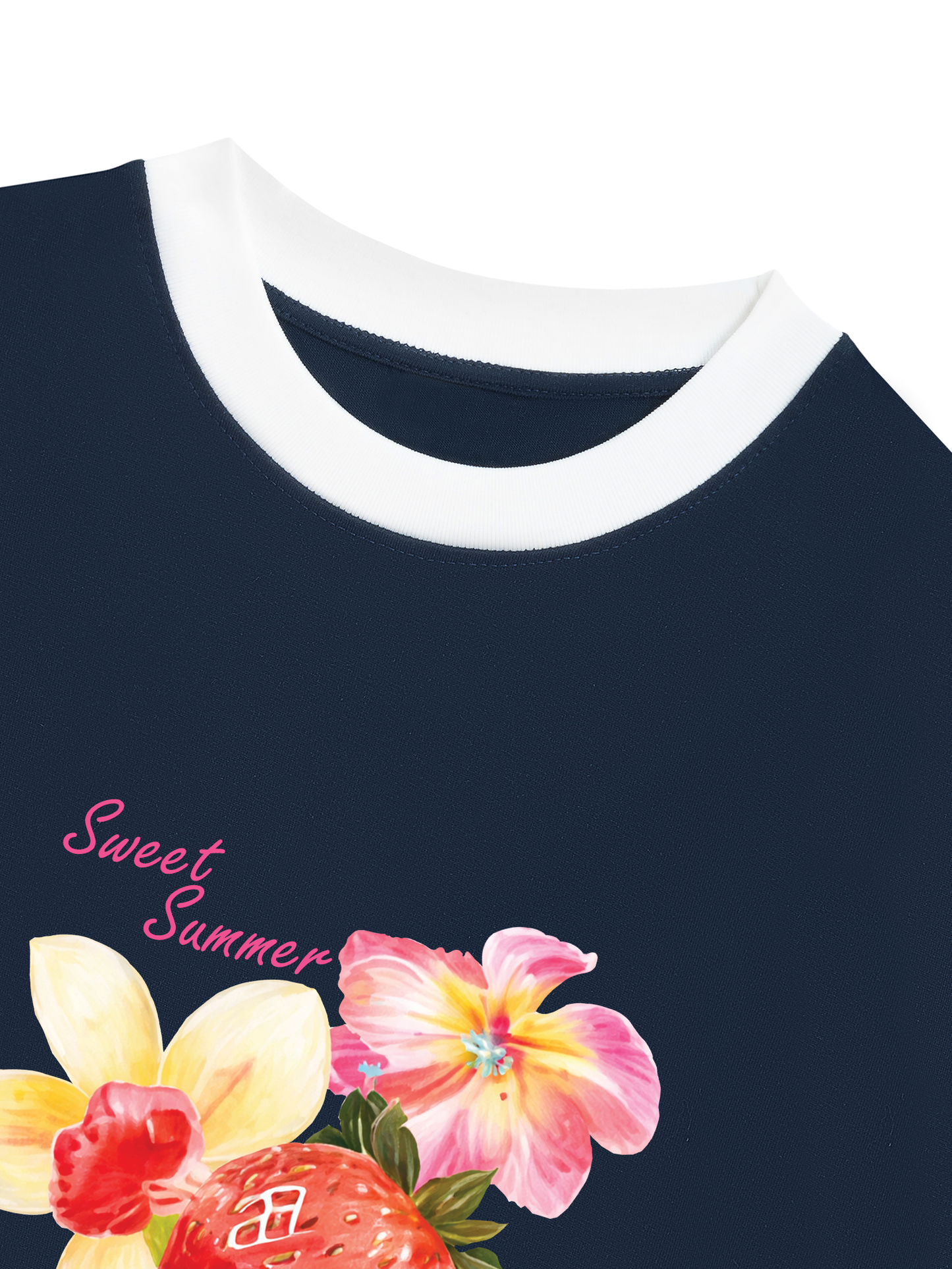 Áo Thun Ringer Relaxed Fit Summer Vibes Sweet Summer