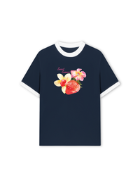 Áo Thun Ringer Relaxed Fit Summer Vibes Sweet Summer